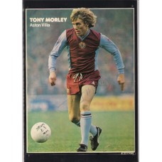 Signed picture of Tony Morley the Aston Villa footballer.